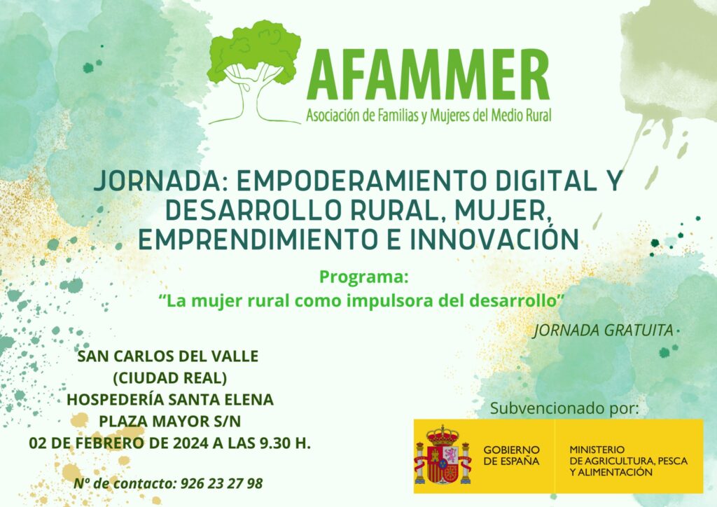 Jornada Gratuita de AFAMMER en San Carlos del Valle Un Impulso al Empoderamiento Digital y Desarrollo Rural